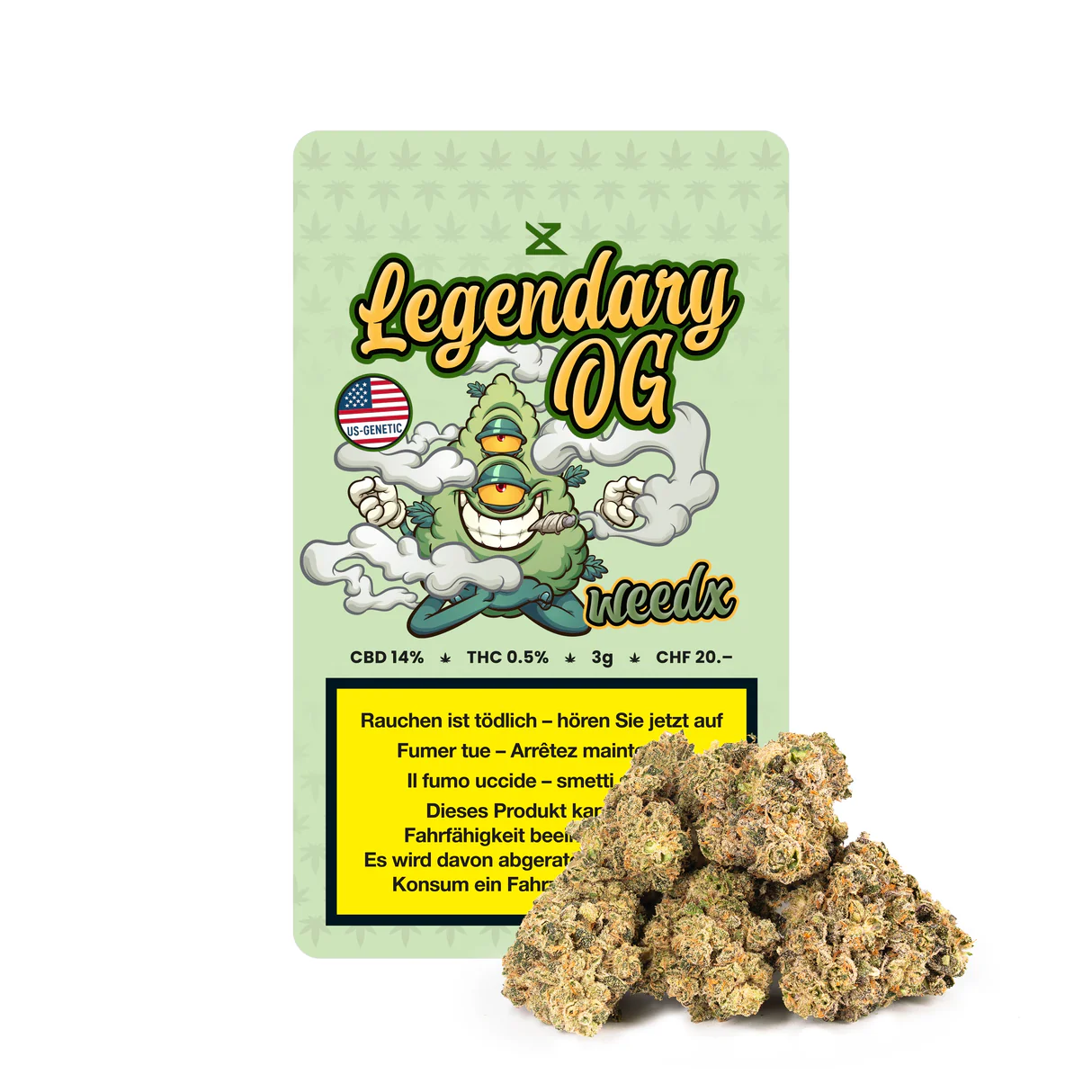 Weedx - Legendary OG - 3gr