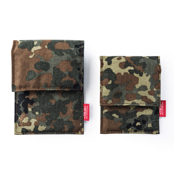 STALIN PhoneBag Textil Small camouflage mit braunen Nähten