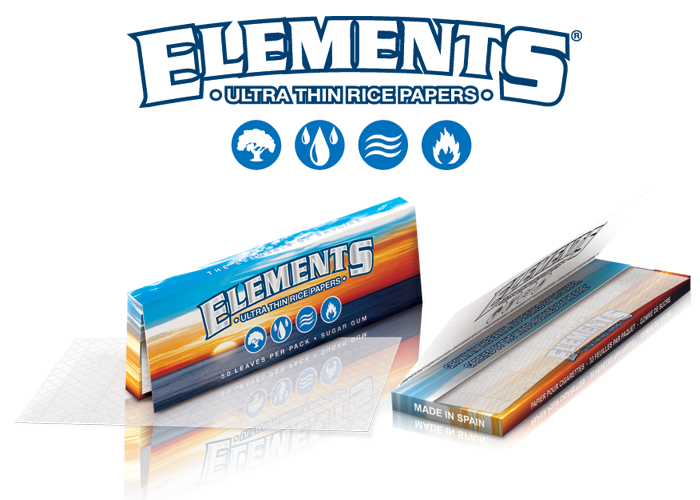 3 x Elements King Size Slim Papers