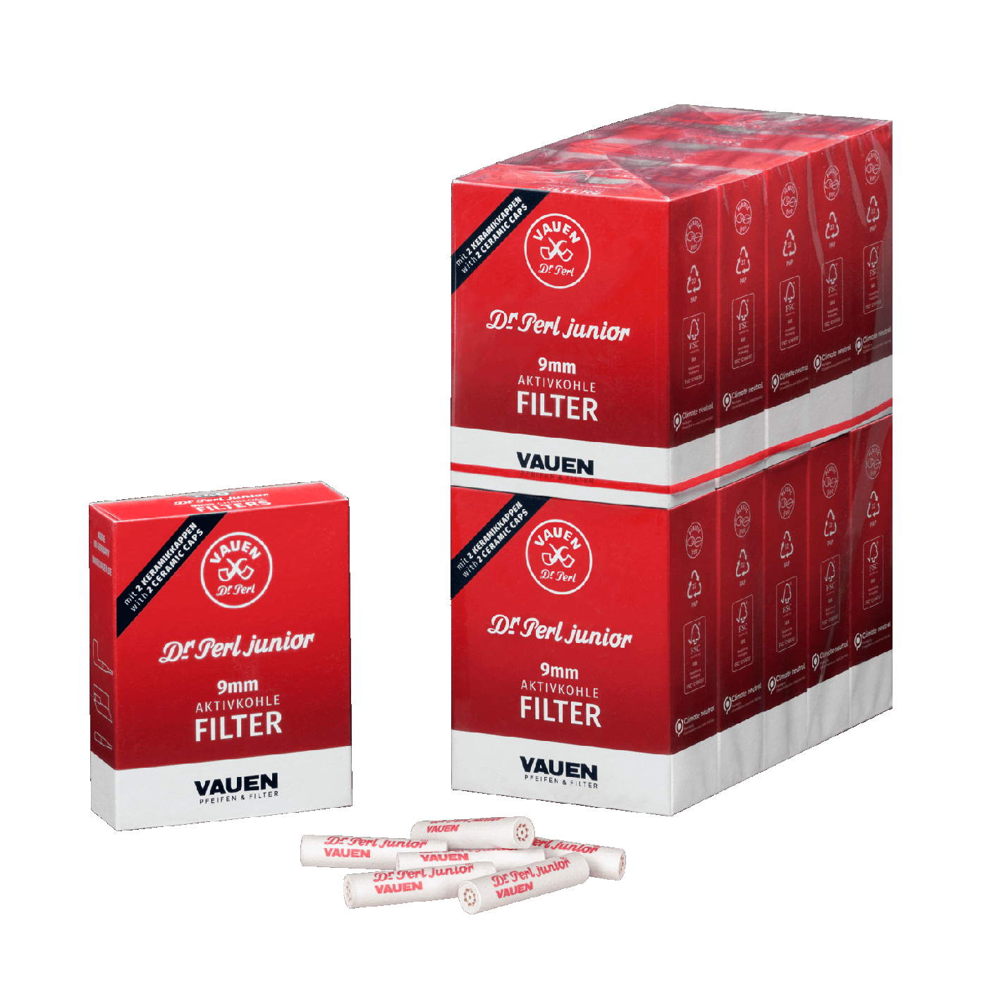 Dr Perl junior Aktivkohlefilter 100 St.
