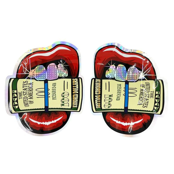 100 Stk. Alugrips Dollar Lips Design 10x12cm