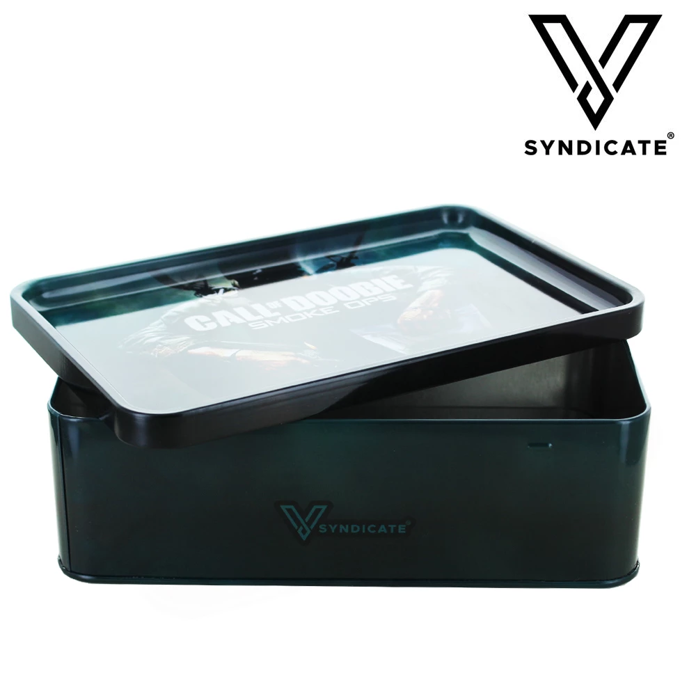 Große Metallbox mit V-Syndicate-Tablett © Call of Doobie