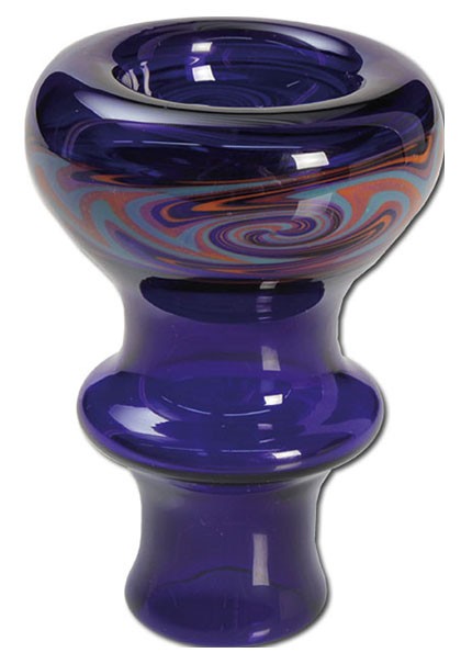 Shisha Kopf Glas blau