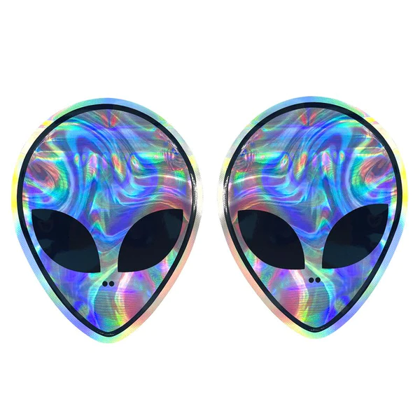 100 Stk. Alugrips Holo Alien Design 10x12.5cm