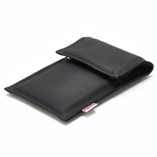 STALIN PhoneBag Kunstleder Big+ Carbon Look mit dunkelgrauen Nähten