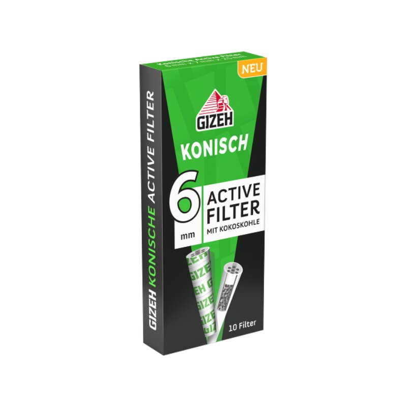 GIZEH Active Filter KONISCH 6-7mm - Box - 20 x 10 Stück